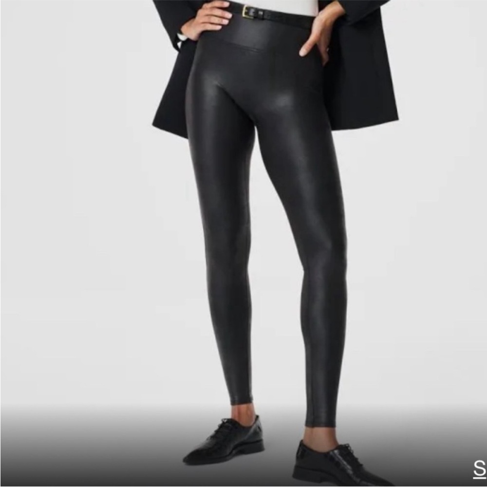 SPANX Faux Leather Leggings size S